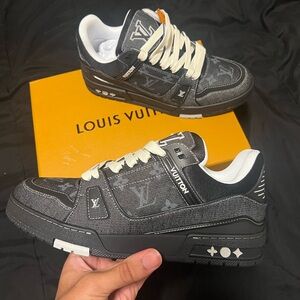 Louis Vuitton Black and White Sneakers